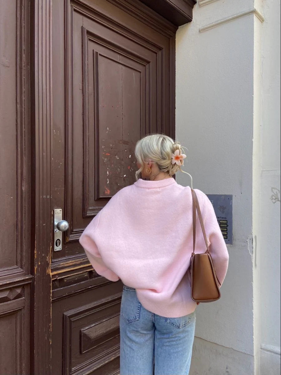 AVA | PINK COZY SWEATER