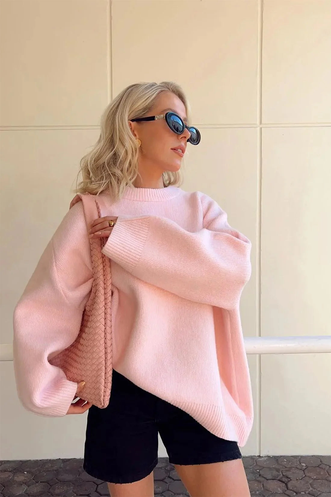 AVA | PINK COZY SWEATER