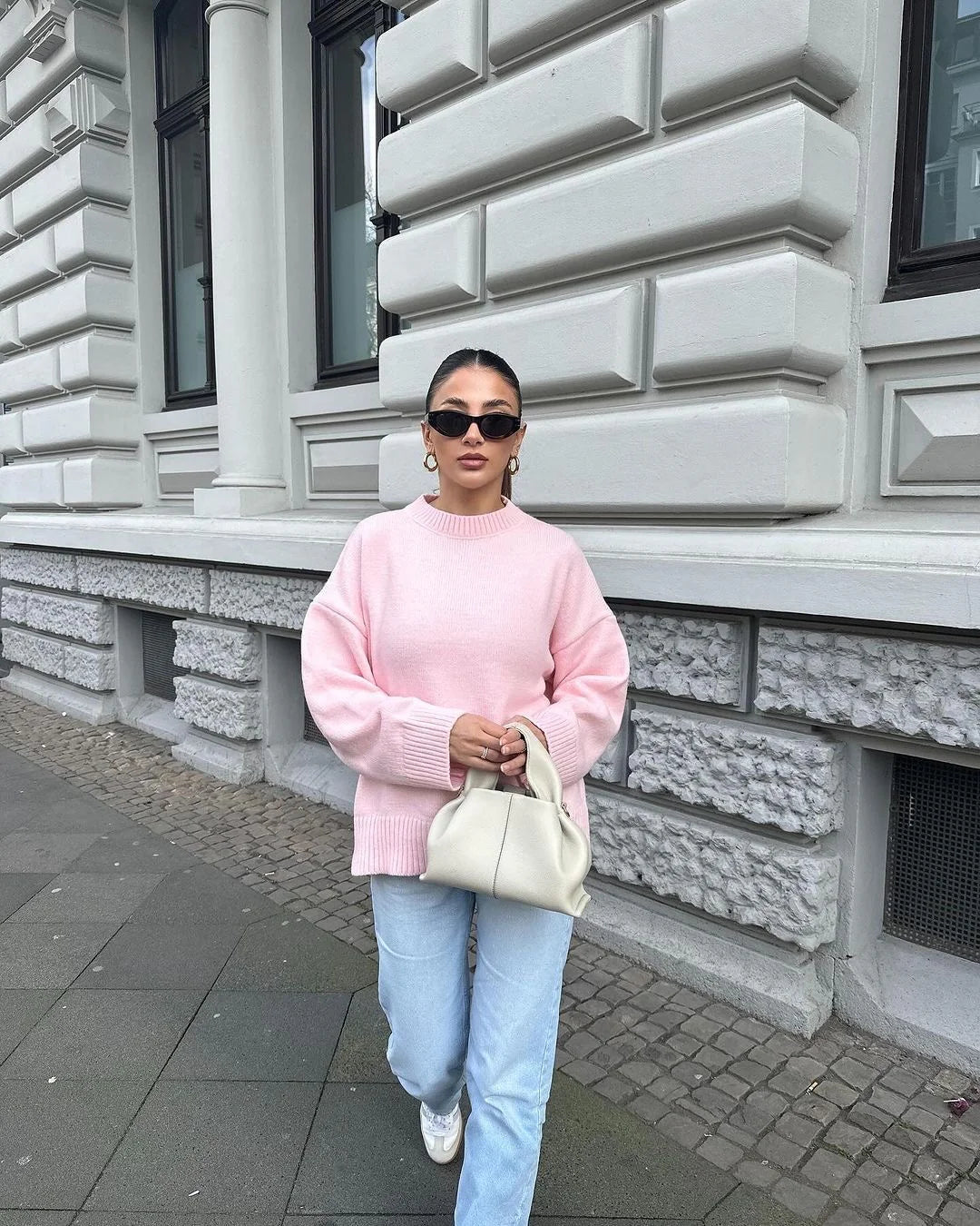 AVA | PINK COZY SWEATER